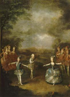 Johann Georg Weikert Fete Organized to Celebrate the Marriage of the Emperor Joseph II to Princess Marie-Josephe of Bavaria Sweden oil painting art